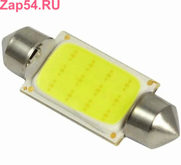 1139СОВ KS-AUTO Лампа салонная AC LED Fest 12v T11x39мм белый COB/широкий диод KS